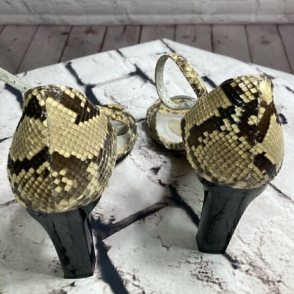 8 STUART WEITZMAN so sexy Python skin Sandals GUC - Picture 5 of 15